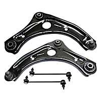 4-Piece Kit Front, Driver and Passenger Side Suspension, includes Control Arm and Sway Bar Link