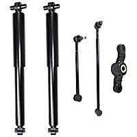 5-Piece Kit Shocks with Control Arms, and Track Bar Bell Crank