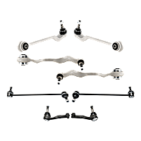 8-Piece Kit Control Arms with Tie Rod Ends and Sway Bar Links