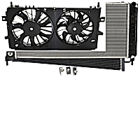 3-Piece Kit A/C Condenser, with Cooling Fan Assembly and Radiator, 3.5L/3.6L/3.9L Eng., 6 Cyl.