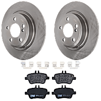 KIT-072924-3263 Rear Brake Disc and Pad Kit, Plain Surface 5 Lugs Semi-metallic