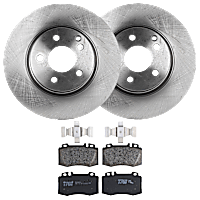 KIT-072924-3803 Front Brake Disc and Pad Kit, Plain Surface 5 Lugs Semi-metallic