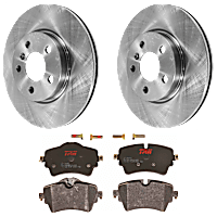KIT-072924-3926 Front Brake Disc and Pad Kit, Plain Surface 5 Lugs Semi-metallic