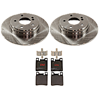 KIT-072924-4795 Rear Brake Disc and Pad Kit, Plain Surface 5 Lugs Semi-metallic