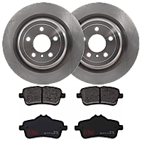 KIT-072924-4865 Rear Brake Disc and Pad Kit, Plain Surface 5 Lugs Semi-metallic