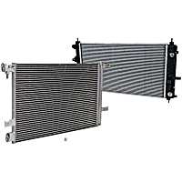 2-Piece Kit Radiator, with A/C Condenser, 2.5L/2.0L Eng., Plastic Tank