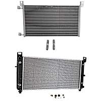 2-Piece Kit Radiator, with A/C Condenser, 4.8L/5.3L/6.0L Eng., Plastic Tank