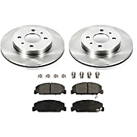 KIT-090221-312 Front Brake Disc and Pad Kit, Plain Surface 4 Lugs Ceramic Autospecialty By Powerstop