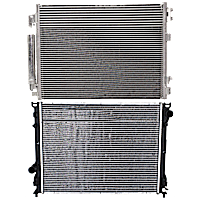 2-Piece Kit Radiator, with A/C Condenser, 3.6L/5.7L Eng., Plastic Tank
