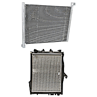 2-Piece Kit Radiator, with  A/C Condenser, 5.7L Eng., Plastic Tank