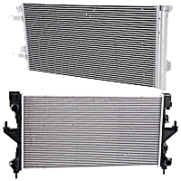 2-Piece Kit Radiator, with A/C Condenser, 3.0L/3.6L Eng., Plastic Tank