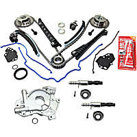 4-Piece Kit Timing Chain, includes Oil Pump and Variable Timing Solenoids
