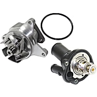 Water Pump Kit, With Gasket, includes Thermostat Housing