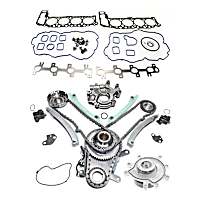 4-Piece Kit Timing Chain, includes Head Gasket Set, Oil Pump, and Water Pump