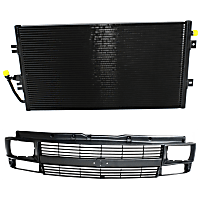 2-Piece Kit, Grille Painted Gray, Includes (1) A/C Condenser and (1) Grille Assembly