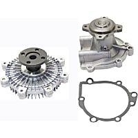 Water Pump Kit, 1.8/2.0 Liter Engines, With Gasket, includes Fan Clutch