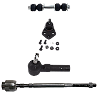 8-Piece Kit Front, Driver and Passenger Side, Lower Ball Joint, Includes (2) Sway Bar Link, and (4) Tie Rod End