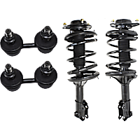 4-Piece Kit Front Suspension Kit, Includes (2) Shock Absorber and Strut Assembly and (2) Sway Bar Link