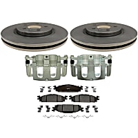KIT-210516-313 Front Brake Disc and Caliper Kit, Natural, Ceramic, 5 Lugs, R-Line Series