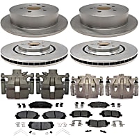 KIT-210516-751 Front and Rear Brake Disc and Caliper Kit, Natural, Ceramic, 5 Lugs, R-Line Series