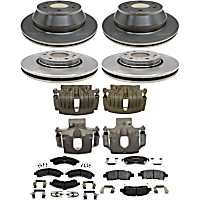 KIT-210516-837 Front and Rear Brake Disc and Caliper Kit,, R-Line Series