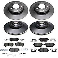 KIT1-210513-1518 Front and Rear Brake Disc and Pad Kit, R-Line Series