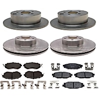 KIT1-210513-1621 Front and Rear Brake Disc and Pad Kit, R-Line Series