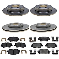 KIT1-210513-1624 Front and Rear Brake Disc and Pad Kit, R-Line Series