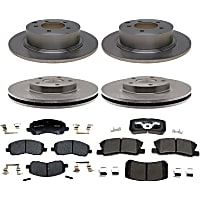 KIT1-210513-1809 Front and Rear Brake Disc and Pad Kit, R-Line Series