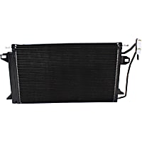 A/C Condenser, With Receiver Drier and Integrated Oil Cooler