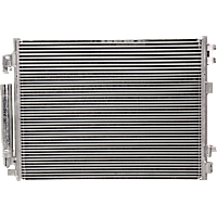 A/C Condenser, With Receiver Drier and Integrated Oil Cooler