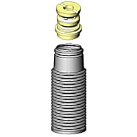 SB113 Shock and Strut Boot - Black, Strut boot, Direct Fit, Sold individually