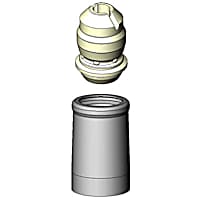 SB122 Shock and Strut Boot - Black, Strut boot, Direct Fit, Sold individually