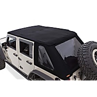 14935 Jeep Trail Armor Series Black Soft Top - Frameless Design