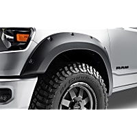 58204-08 Front and Rear, Driver and Passenger Side Forge Series Fender Flares, Black, Fleetside