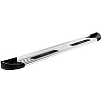 291111 Running Boards, Brite Anodized, Aluminum, 54 in. Length, Overall Length Includes End Caps, Trailrunner Diamond Multi-Fit Series