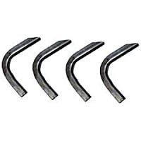 300014 Running Board Mounting Kit - Natural, Steel, Direct Fit, Kit