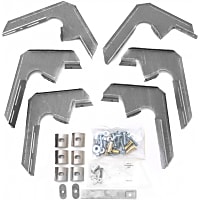 300048 Running Board Mounting Kit - Natural, Steel, Direct Fit, Kit