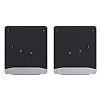 251452 Rear, Driver and Passenger Side Mud Flaps, Black, Rubber, Mud Guards Series