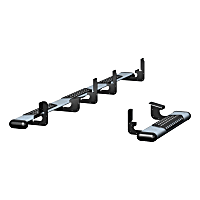 583100-571477 Side Steps - Powdercoated Silver, Aluminum, Direct Fit, Set of 2