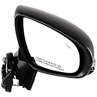 Passenger Side Mirror, Power, Power Folding, Heated, Paintable, In-housing Signal Light, With memory, With Puddle Light, Without Auto-Dimming, With Blind Spot Detection in Glass