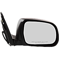 Passenger Side Mirror, Power, Heated, Manual Folding, Paintable, No Signal Light, No Memory, No Puddle Light, No Auto-Dimming, No Blind Spot Feature