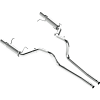 S7264AL Cat-Back Exhaust System, Made of Aluminized Steel, Installer Series