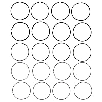 42282CP OE Replacement Series Piston Ring Set - Direct Fit, Set