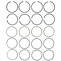 51471CP OE Replacement Series Piston Ring Set - Direct Fit, Set