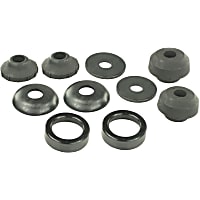 GK8361 Radius Arm Bushing - Black, Rubber, Direct Fit, Set of 4