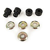 MK80004 Radius Arm Bushing - Black, Rubber, Direct Fit, Set of 2