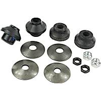 MS40496 Strut Rod Bushing - Black, Rubber, Direct Fit, 2-arm set