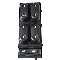 SW7134 Front, Driver Side Motorcraft OE Replacement Window Switch Black