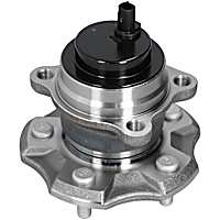 512364 Rear, Driver or Passenger Side Wheel Hub, 5 Lugs, With Bearing,, Problem Solver Series